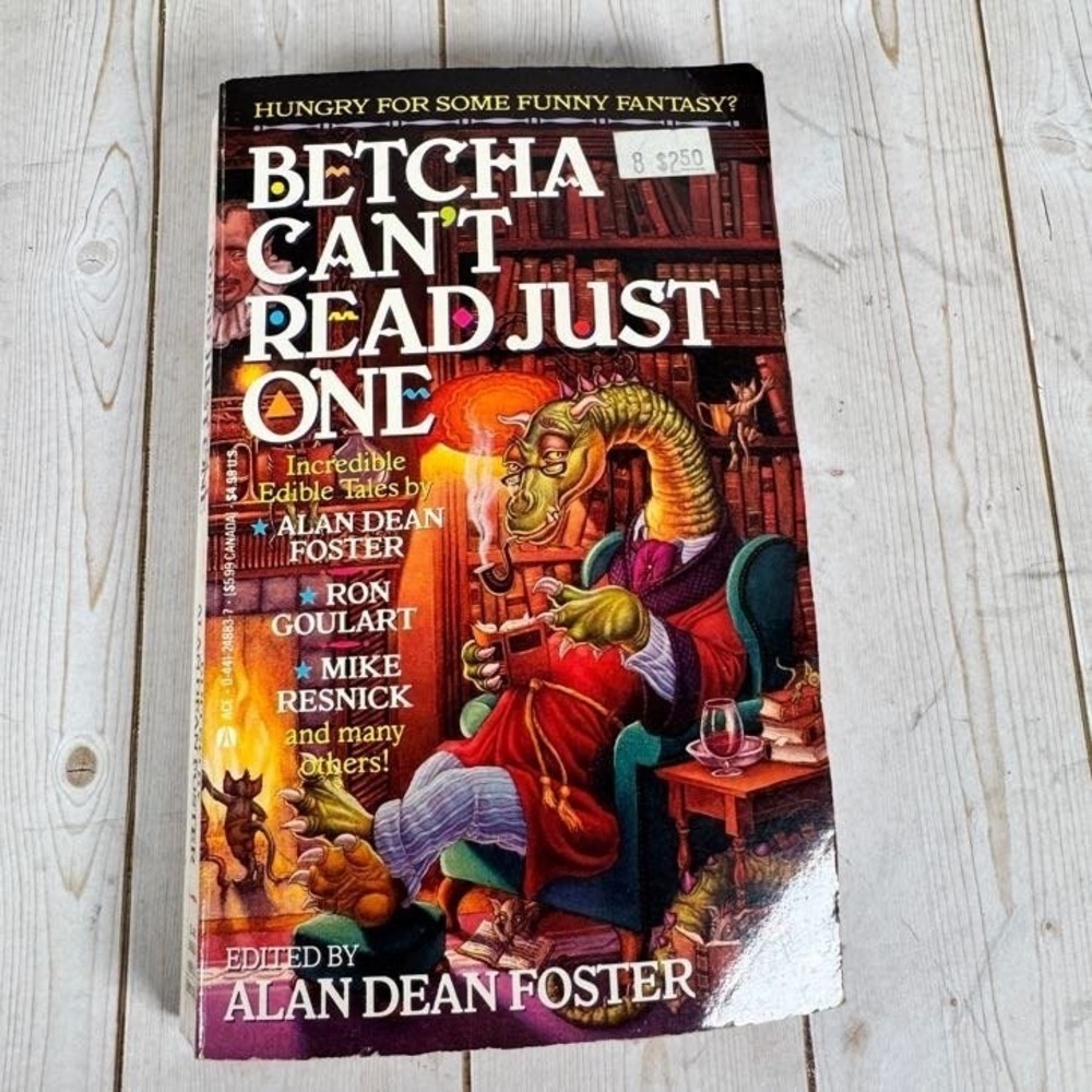 Betcha Can't Read Just One Alan Dean Foster 1993 First Edition Funny Fantasy ACE
